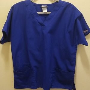 Cherokee Workwear V neck Scrub Top Large